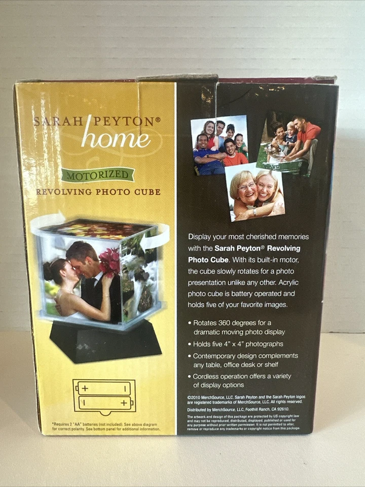 Cubo de fotos giratorio Sarah Peyton 4x4 pantalla de rotación automática de 360 grados Foto 4 de 4