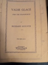 Valse Glace for the PianoForte Richard Kountz Theodore Presser 23218 Note SM1