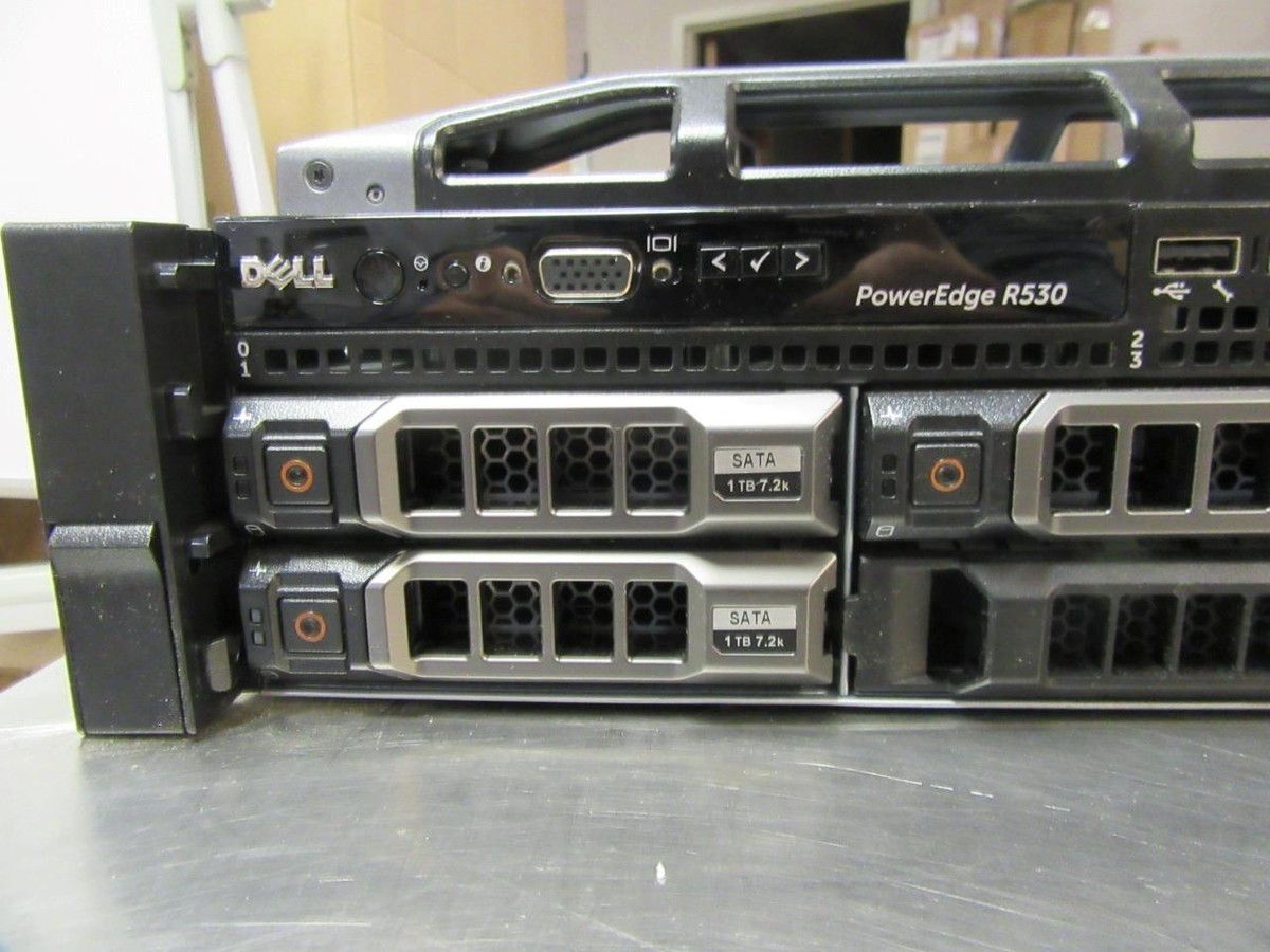 Dell Poweredge R530 2U 32GB RAID5 1.8TB (3ea 1TB) 6 core Xeon 1.9