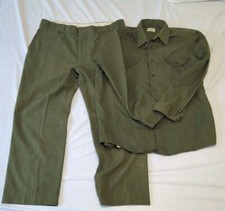 Vintage Oshkosh B'gosh Pants Size 40 and Long Sleeve Button Down Shirt XL