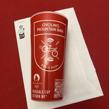 Gobelet PVC 50cl Collector Jeux Olympiques Paris 2024 Cycling Mountain Bike Coca