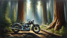 Digital Image Picture Photo Pic Wallpaper AI ART Background Chopper Motorcycle