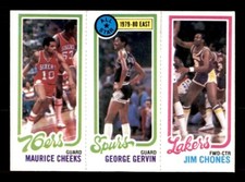1980 Topps Basketball #37 Cheeks Gervin Chones NM *e4