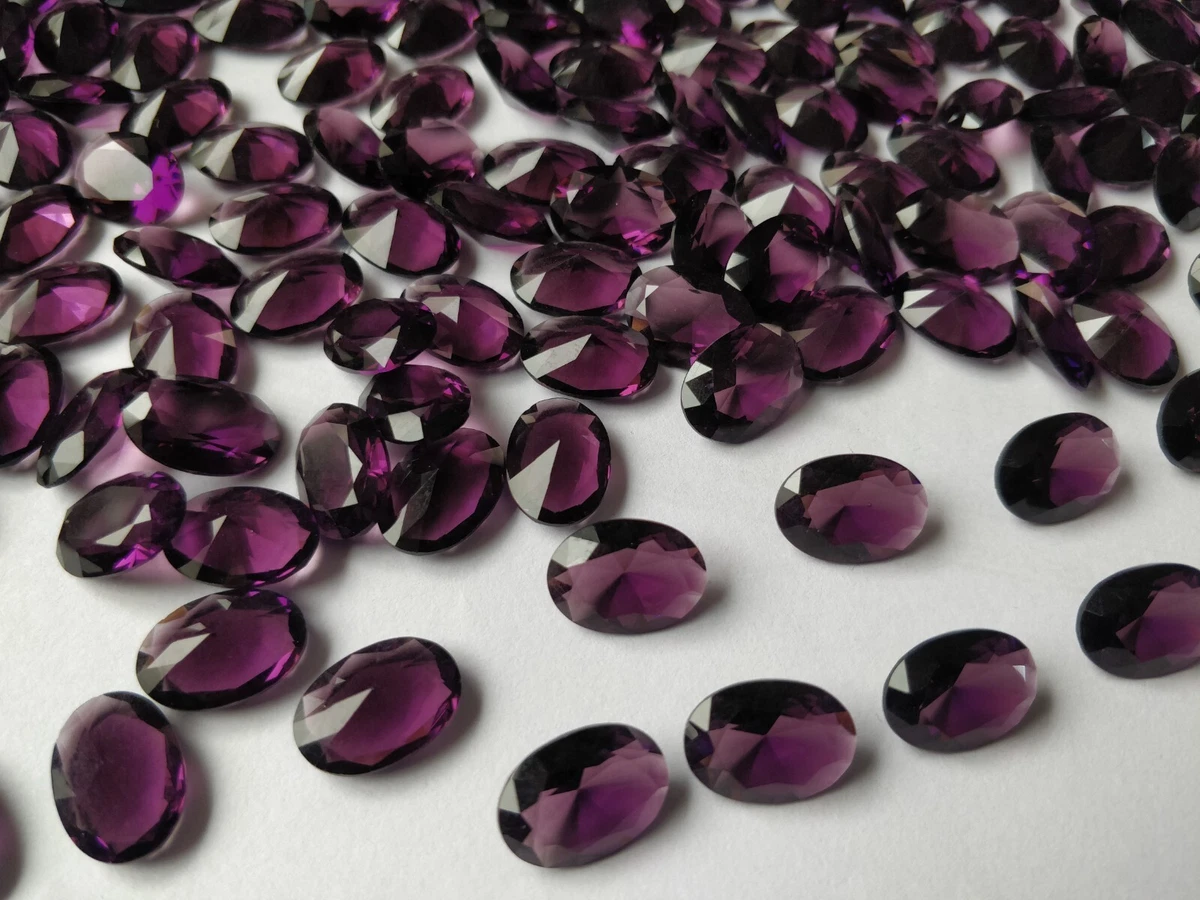 Panorama Amethyst Quartz 9X11 MM Faceted Oval Wholesale Loose