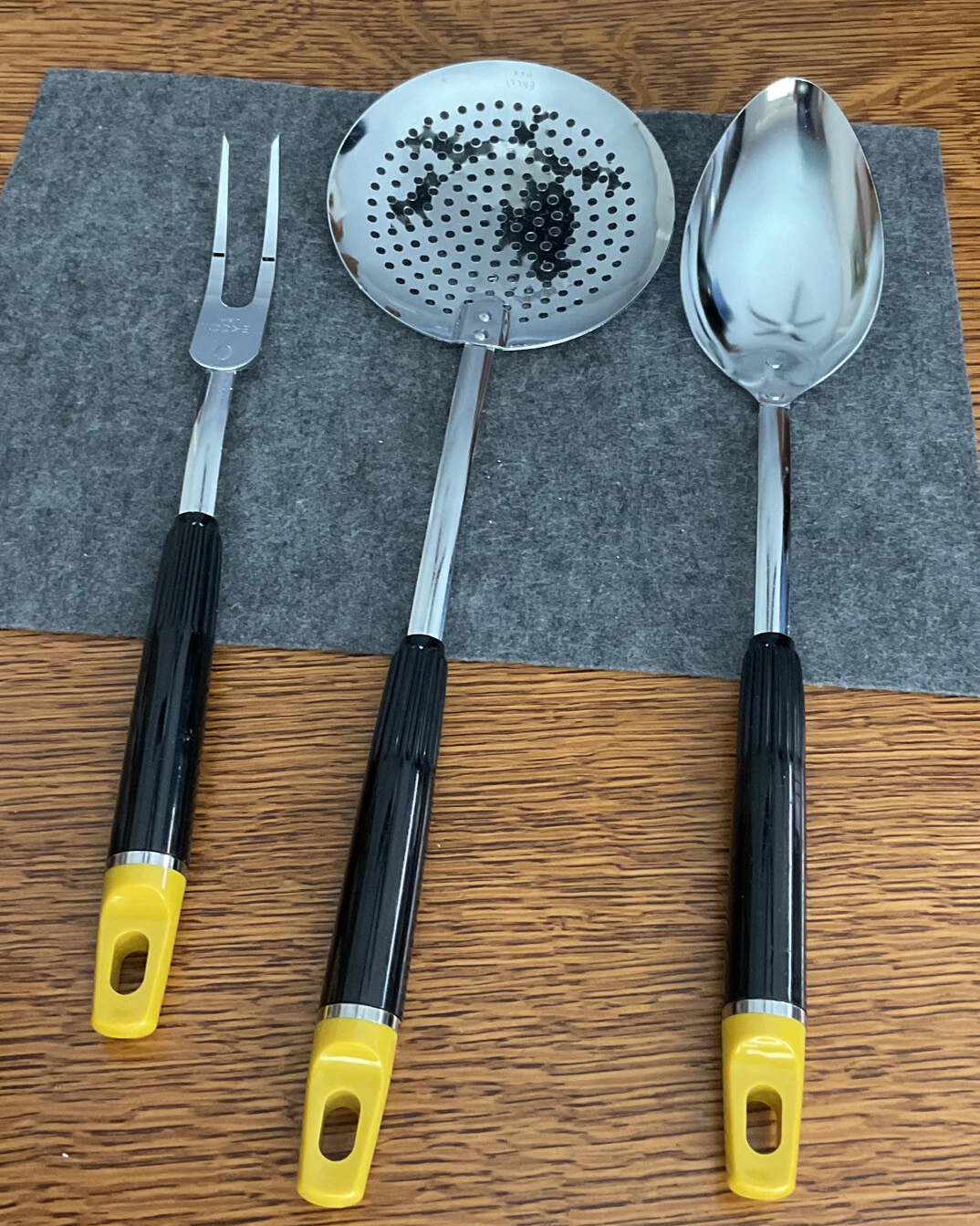 Vintage EKCO USA Strainer Sifter~Spoon~Meat Fork