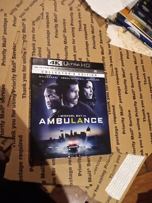 SLIP COVER ONLY Ambulance 4K Blu-ray (2022) Dolby Atmos And Dolby