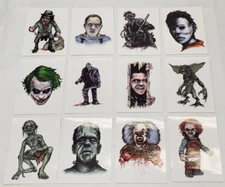 Vending Machine Tattoo Stickers Terror  Horror Movie Cards Series 1 Decal Comic