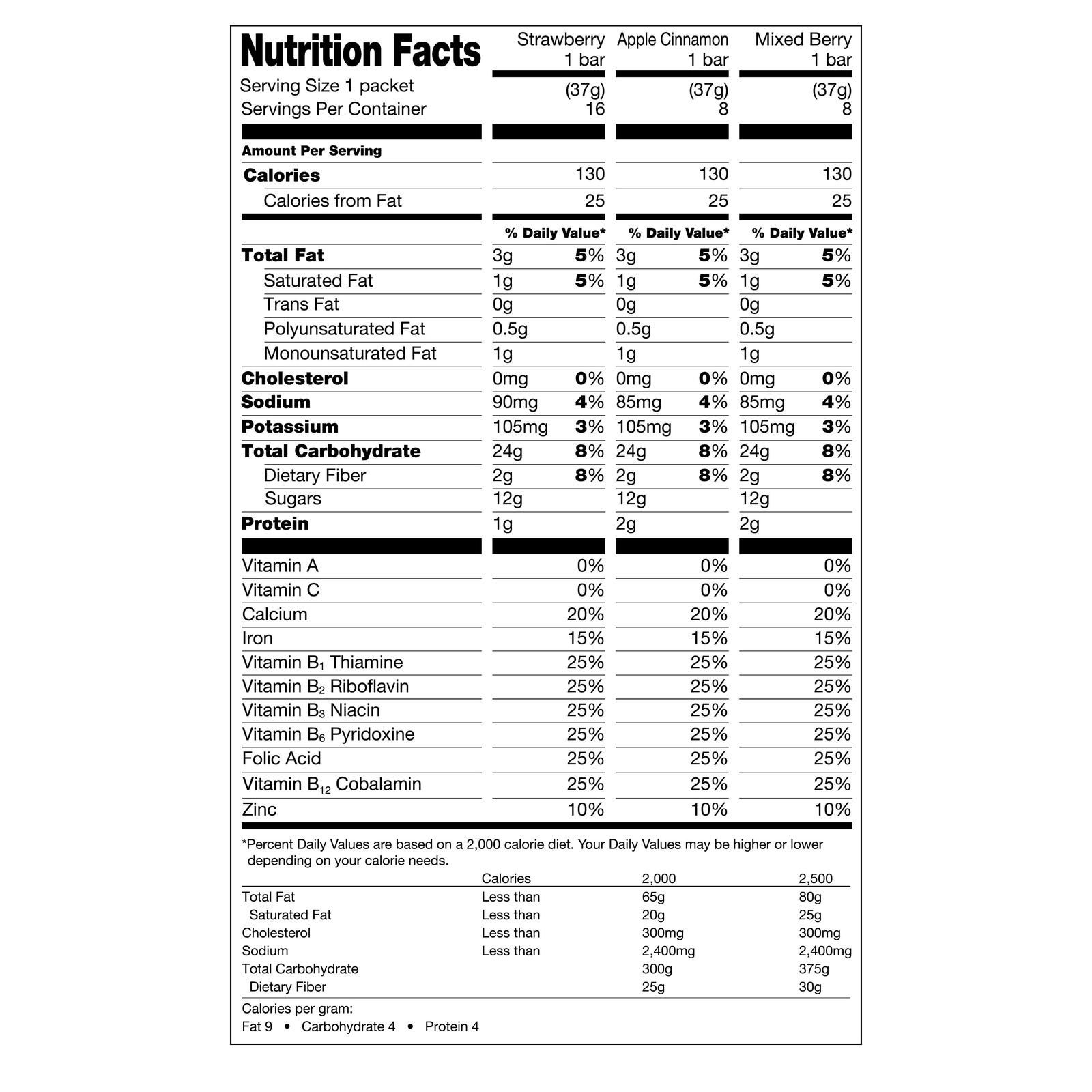 Fruit & Cereal Bars, Variety Pack, 41.6 oz, 32 Count