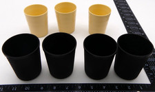 Lot Assorted Plastic Cup Cooking Kitchen Kids Pretend Toy Black White
