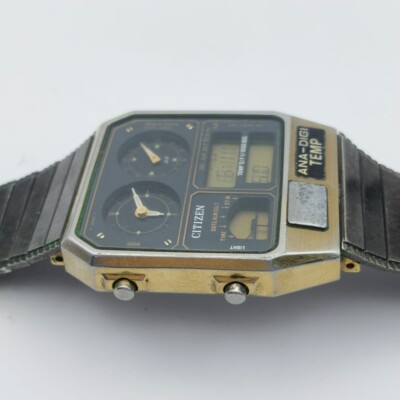 CITIZEN 30-5324 Ana-Digi Temp Chronograph Vintage Men's Watch | eBay