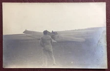 Carte Photo Aviation 1909 - L'Aéroplane