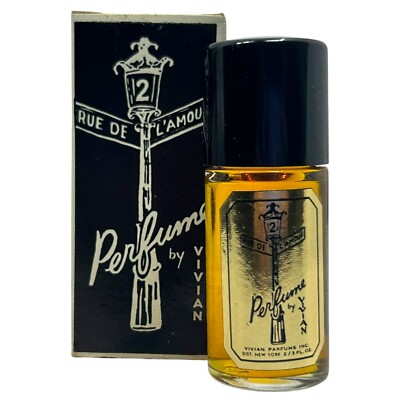 Rue De L'Amour Perfume by Vivian 2/3 FL OZ Open Box Vintage
