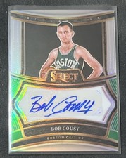 2024 Panini Select BOB COUSY SILVER AUTO /99 SIGNATURES BOSTON CELTICS 