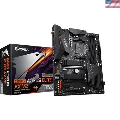 B550 AORUS Elite AX V2 AMD AM4 ATX Motherboard, Supports Ryzen 5000/4000/3000...