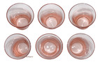 Fostoria Fairfax Pink/ Rose Set of 6 Juice Liners for June & Versailles Icers — photo 2