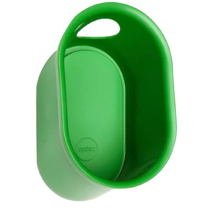Cycloc Loop Wall-Mounted Bicycle Gear Organizer | Durable Polypropylene, Green