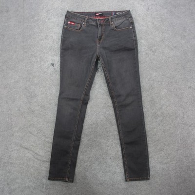 Lee Cooper Skinny Jeans Womens 30 Black Charcoal Wash Mid Rise Denim Pants