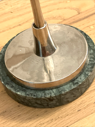 Modernist Woman Nude Pillar Candle Holder Art Deco Revival Abstract Marble Base - Picture 5 of 8