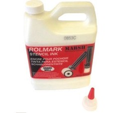 Marsh Rolmark Stencil Ink 1 Qt. White Marsh Shipping Supply Co 20923