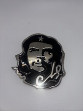 Che Guevara Face Revolution Belt Buckle Pewter 3.5”x 3” Fits Up To 1.75” Belt u