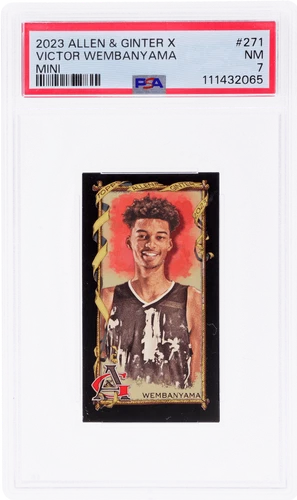 2023 Topps Allen and Ginter X Victor Wembanyama Mini #271 PSA 7