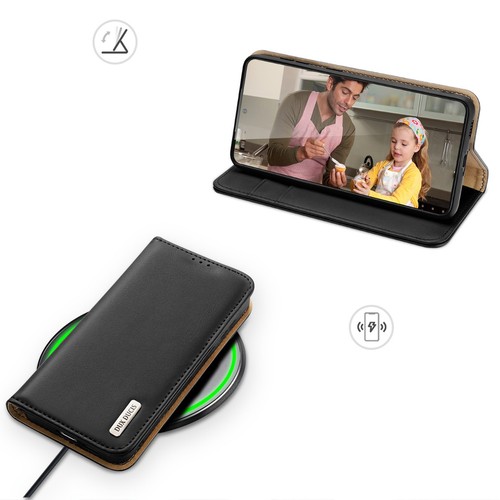 Etui Dux Ducis Hivo z klapką i blokadą RFID do Samsung Galaxy S24 - czarne - Zdjęcie 7 z 12