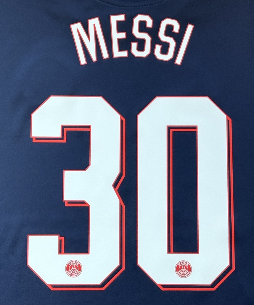 2021/22 PSG Home Jersey #30 Messi 3XL Nike Paris Saint Germain UCL