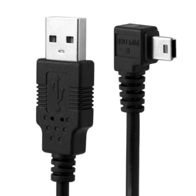 chenyang Mini USB Cable USB 2.0 Male to Mini USB 5 Pin Male 90 Degree Right A...