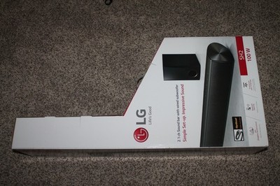 LG CHANNEL 100W SOUNDBAR SYSTEM W/ WIRED SUBWOOFER SH2 BRAND NEW  753440070774|