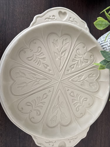 Brown Bag Cookie Art Mold Shortbread Pan 1988 Hill Design Hearts Floral 