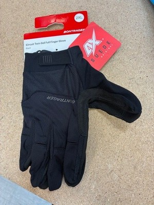 NEU MIT ETIKETT - BONTRAGER TREK CIRCUIT TWIN GEL VOLLFINGERHANDSCHUHE - SCHWARZ - XXL 5254828