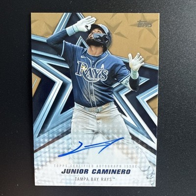 Junior Caminero 2026Topps Series 2 #BSA2-JC Gold Foil /50 Baseball Stars Auto 