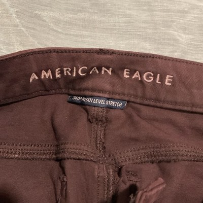 American Eagle 360 Next Level Stretch Hi Rise Jegging Womens  Purple Jeans Sz 2