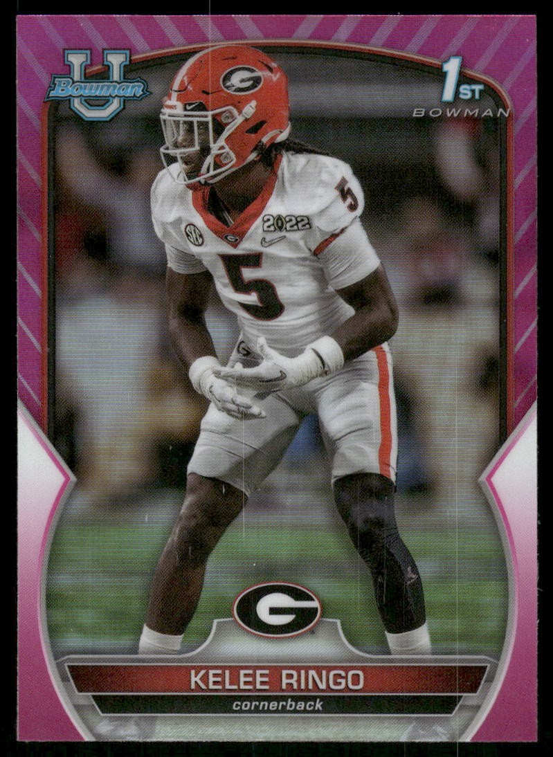 2022 Bowman University Chrome #68 Kelee Ringo Pink Refractor