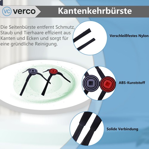 Rechange Kit pour Eufy Omni E25 E28 Accessoires Brosses Sac Filtre Wischrollen - Photo 4/7