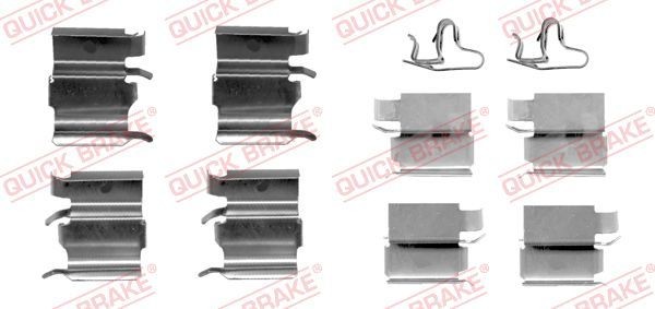 Quick Brake ZubehöRsatz, Scheibenbremsbelag 109-1240 FüR Mazda Mitsubishi-image