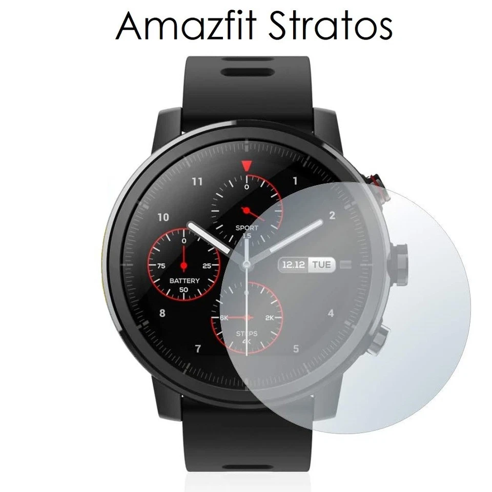 Film Protection d'Ecran Hydrogel Cadran Smartwatch Montre Amazfit Stratos