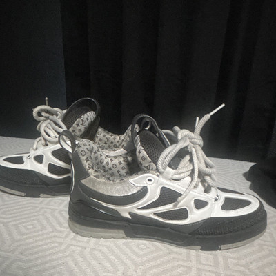 Louis Vuitton LV Trainer Monogram Low Top Sneakers Black White Gray Men