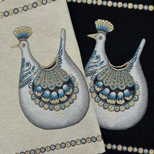 Pannello Gobelin Pavoncelle Sarde Lurex S 45x45 Cm 7407