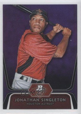 2012 Bowman Platinum Prospects Retail Purple Refractor Jon Singleton #BPP41 0w7