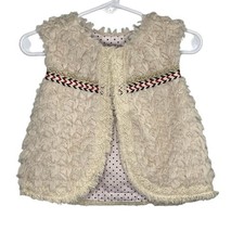 Oshkosh Girls 2-3T Vest Preppy Chic Party Faux Fur Genuine Kids