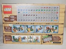 LEGO Set 21116 Minecraft Crafting Box 8 in 1 Retired Plus Pieces From Set 21123