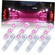  LED Truck Bed Light Kits with On/Off Switch, for Pickup Exterior Interior Pink
