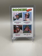1977 Topps #473 Rookie Outfielders Andre Dawson Gene Richards John Scott