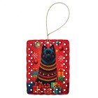 German Spitz Holiday Christmas Porcelain Ornament Dac3092Co2