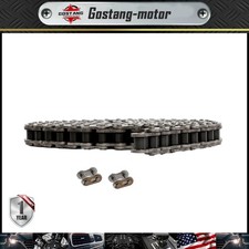 60H 10 Feet Roller Heavy Duty Chain with 2 Connecting Links, Carbon Steel Chain