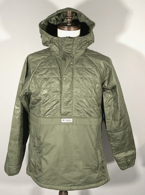 Columbia PFG Uncharted Insulated Anorak Men's Size S Green Jacket NWT