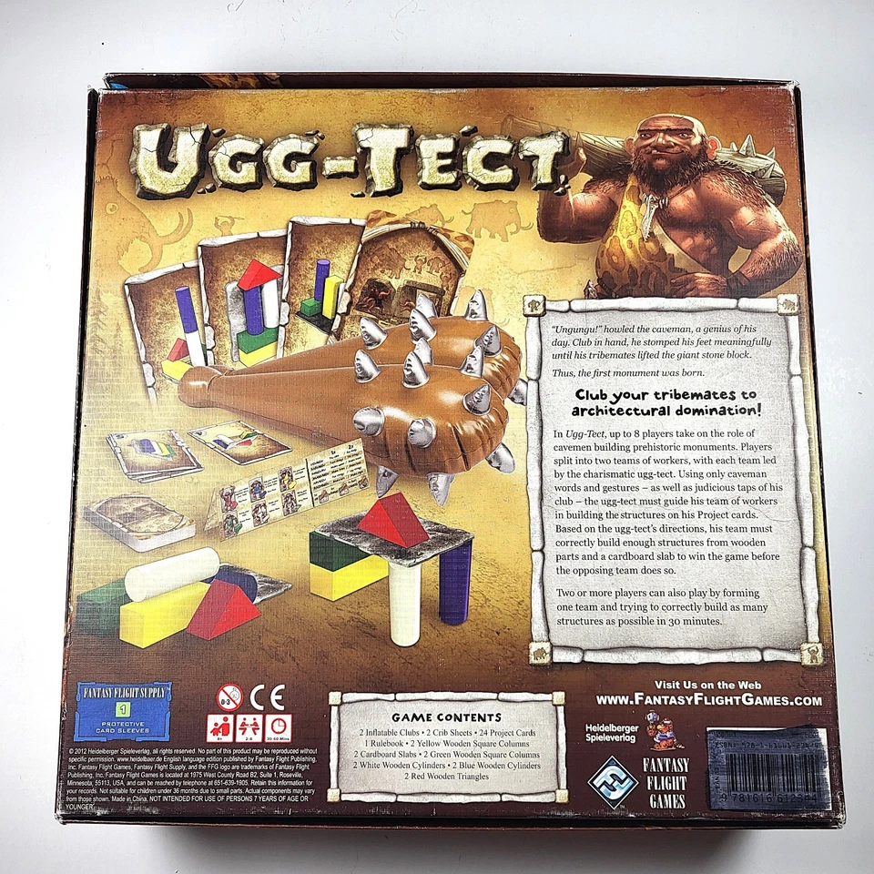 Ugg-Tect Board Game (Complete) | Fantasy Flight Games | Some Box Damage - Image 3 of 4