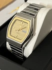 Seiko 5 6309 8930 Gold Hex Dial Day Date Automatic Vintage 1984 Rare Watch 23J