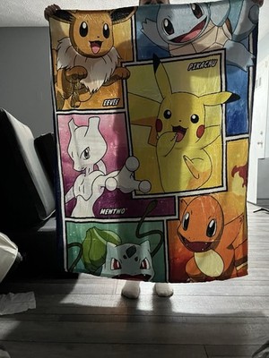 Pokemon Silky Throw Blanket
